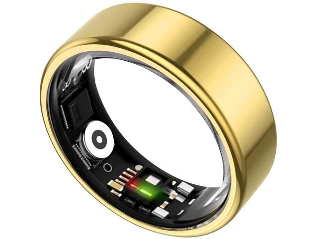 Smart Ring for Women & Men with Fitness Sleep & Heart Tracker No Subscription Fee,IP68 Waterproof,Tracks Heart Rate,HRV,Activity & Stress.5-Day.
