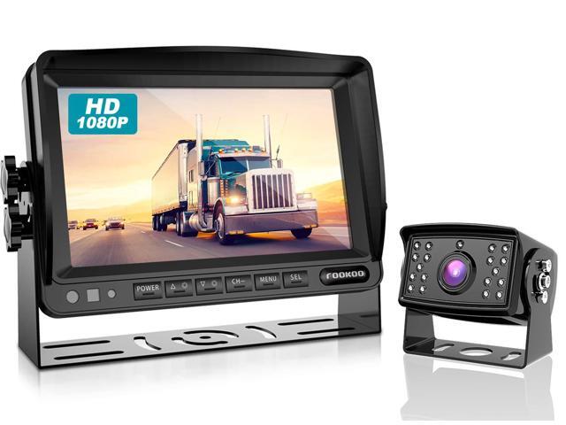 HD Backup Camera System Kit,7' 1080P Reversing Monitor+IP69 Waterproof Rear View Camera,Sharp CCD Chip, 100% Not Wash Up,Truck/Semi-Trailer/Box...