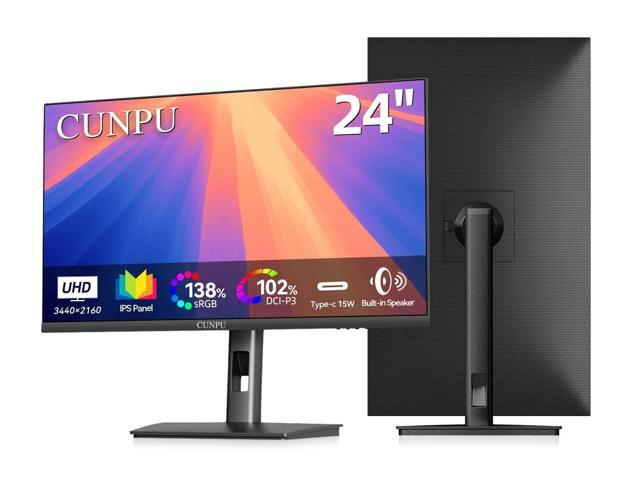 24' 4K UHD Professional USB-C Monitor, 100% sRGB/DCI-P3, E2 Color Accuracy, 185 PPI Pixel-Perfect Clarity, for Mac Laptop Screen Extender, HDMI/DP,...