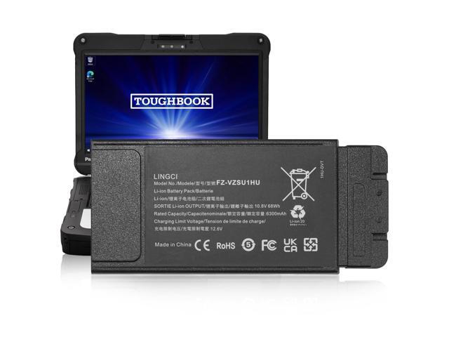FZ-55 Battery, FZ-VZSU1HU Battery Replacement for Panasonic Toughbook 55 FZ-55 Mk1 FZ-VZSU1 10.8V 68Wh 6300mAh Li-Polymer (Not Suitable for CF-54)
