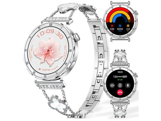 Smart Watch for Women, 1.19' AMOLED HD Screen Women's Smartwatch, Fitness Tracker with Heart Rate/Sleep Monitor, Bluetooth Call, IP67 Waterproof,.