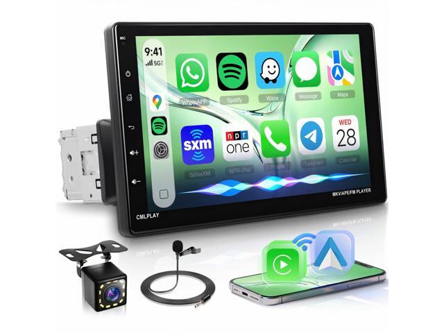 9 Single Din Car Stereo Wireless CarPlay Android Auto Detachable Touchscreen, Car Radio with Bluetooth 5.0 Mirror Link FM/EQ USB/AUX/TF/SWC/MIC Car...