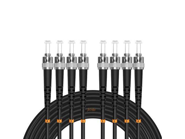 100ft 30Meters ST to ST Outdoor Armored 4 Core 9/125 SM Fiber Optic Cable Jumper Optical Patch Cord Singlemode ST-ST