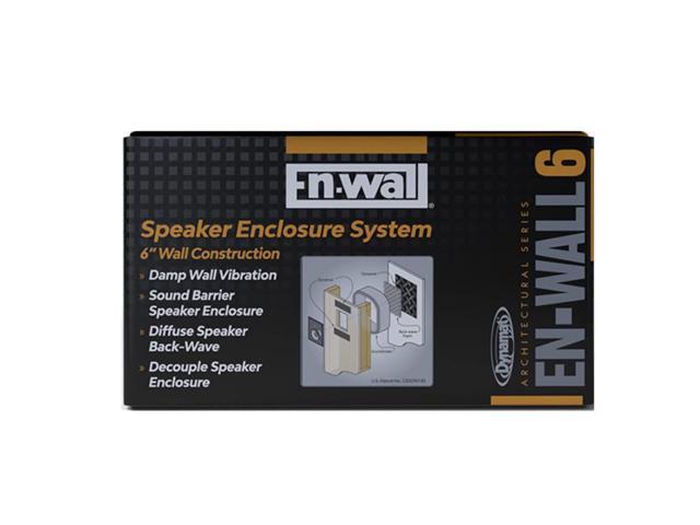En-Wall Speaker Enclosure System Reduces Vibration & Projects Clearer Sound into Your Room Easy Install for 6 Inch Walls Made in USA
