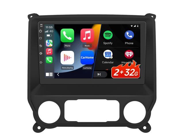 Car Stereo for Chevy Silverado GMC Sierra 2014-2018,10 inch Touch Screen Android 13 2GB+32GB Car Radio with CarPlay/Android Auto/BT/GPS/FM Support.