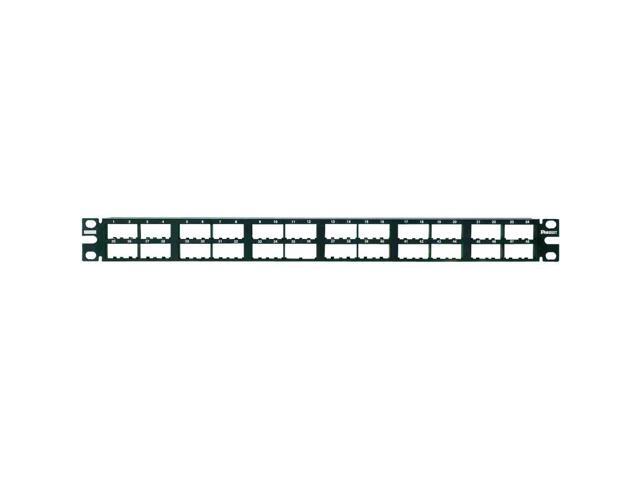 CPP48HDWBLY 48-Port Flat High-Density Patch Panel, Black