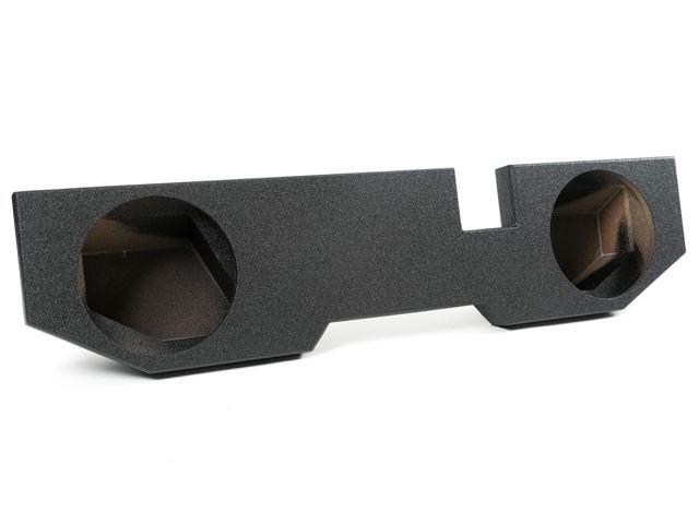 Bbox Dual 12 Inch Sprayliner Subwoofer Sealed Enclosure - Fits 2002 - 2018 Dodge Ram Quad Cab - Sprayliner Car Subwoofer Boxes & Enclosures -.