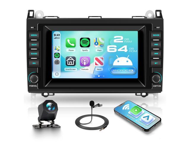 Android 13 Car Stereo for Mercedes-Benz Sprinter W906 2006-2016 with Physical Buttons & Dual Knobs, Wireless CarPlay & Android Auto, 7 Inch.