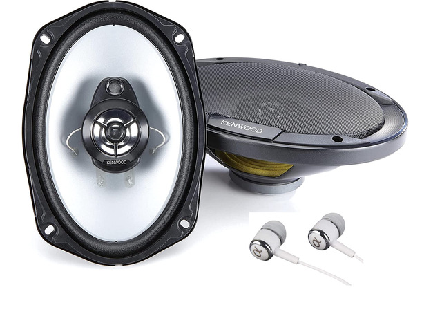 KFC-6966S 800W Max 6' x 9' 3-Way 4 ohms impedance Car Stereo Coaxial Speakers Pair