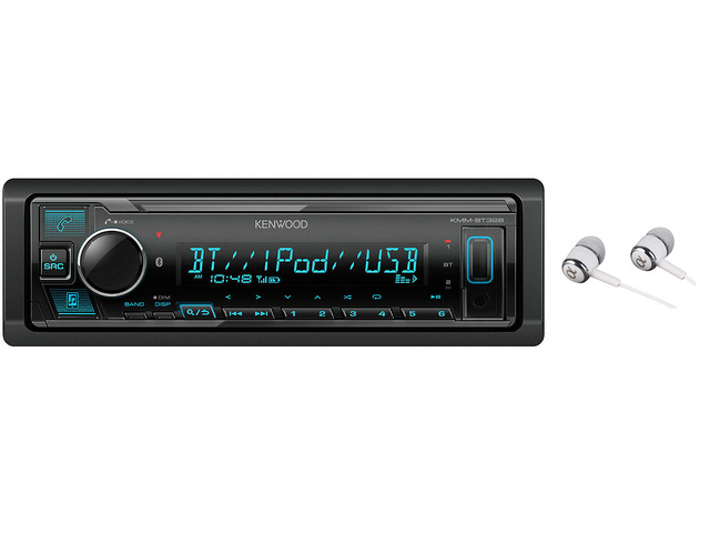 Bluetooth USB MP3 WMA AM/FM Digital Media Player Dual Phone Connection Pandora Car Stereo Receiver/Free Alphasonik Earbuds