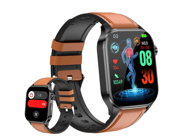 Smart Watch for Men Women with Bluetooth Calls, Blood Pressure Heart Rate Blood Oxygen Stress HRV Monitor Sleep Tracker, 150+ Sports Modes Fitness...