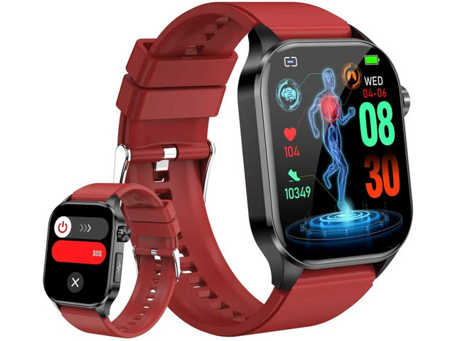 Smart Watch for Men Women with Bluetooth Calls, Blood Pressure Heart Rate Blood Oxygen Stress HRV Monitor Sleep Tracker, 150+ Sports Modes Fitness...