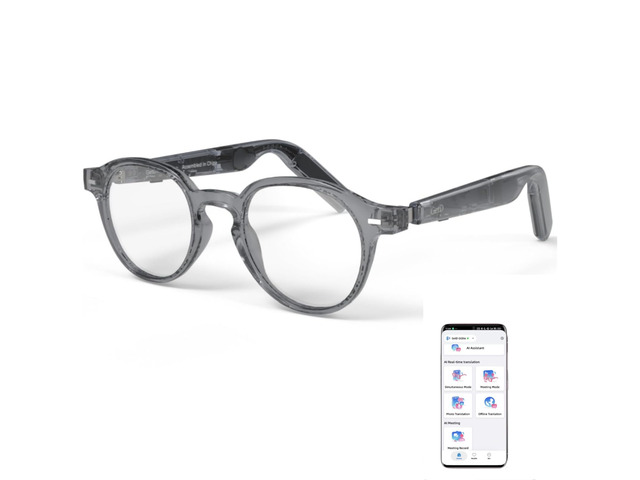 AI Smart Glasses, Real-Time Translation, Bluetooth Translation Glasses AI Sunglasses for Women Men, Real Time Translation, Bluetooth Open Earbuds,...