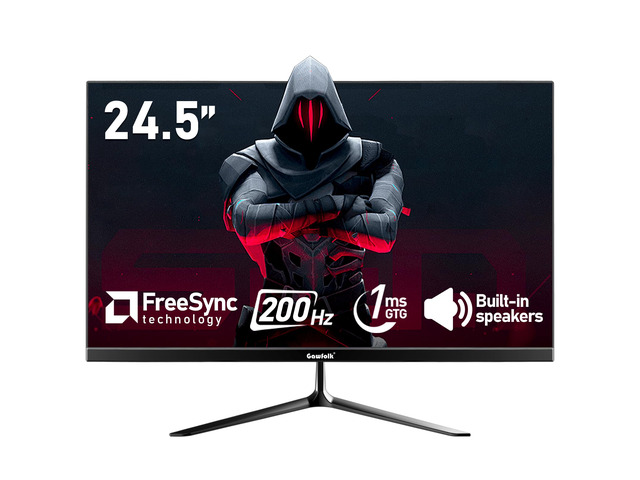 24.5 Inch PC 200Hz Gaming Monitor, FHD 1080p screen, Built-in speakers,1ms without Bezel, freesync, 99% sRGB, 178 ° Angle View, HDMIDisplayPort,...