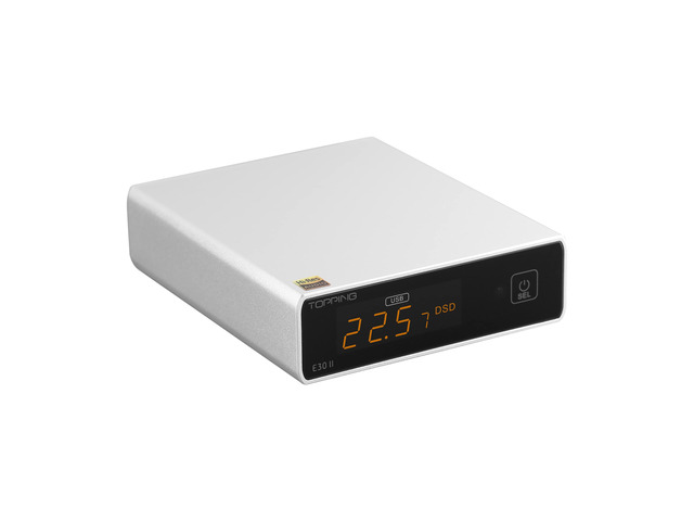 Topping E30 II DAC Preamp - DAC for USB/Coax/Opt Inputs RCA HiFi Stereo Digital Audio Decoder(Sliver)