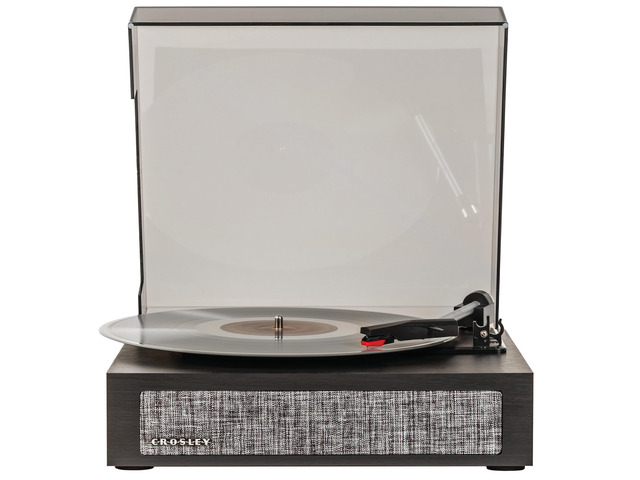 CR6042A-BK Scout 3-Speed Bluetooth Turntable with Built-in Speakers, Black