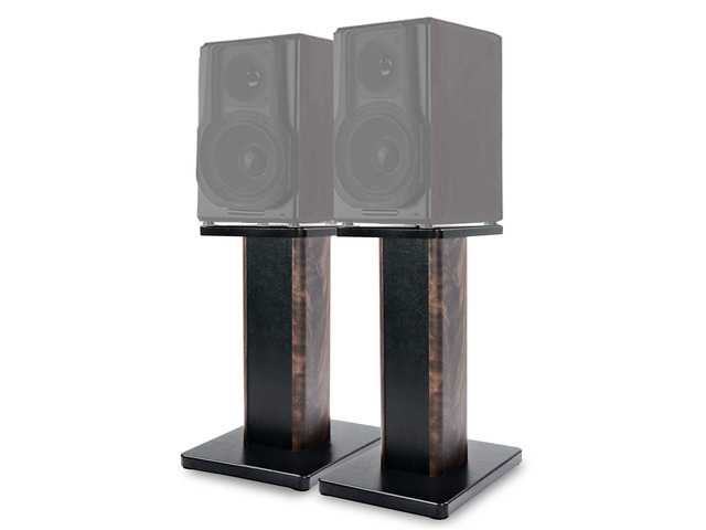 20 Inch (50CM)- Pair- Wood Speaker Stands for Home-Cinema HiFi Desktop and Satellite Speakers Monitor Stands