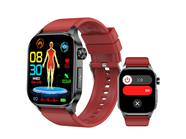 Smart Watch for Men Women, 2.04' AMOLED Color Screen, 24/7 Heart Rate, Blood Oxygen, Blood Pressure, Sleep and Stress Health Monitor, Blood and...