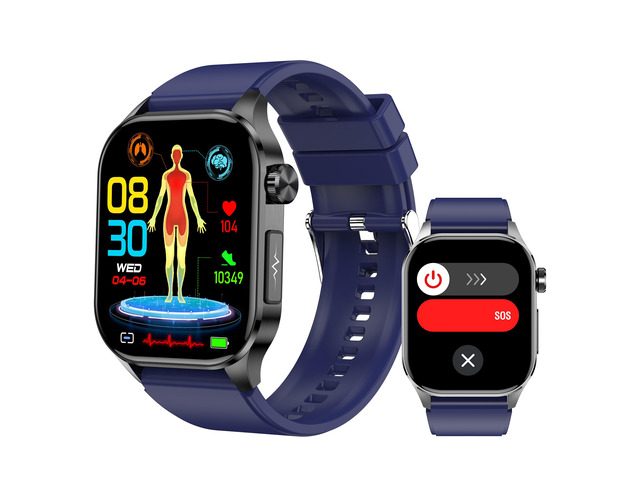 Smart Watch for Men Women, 2.04' AMOLED Color Screen, 24/7 Heart Rate, Blood Oxygen, Blood Pressure, Sleep and Stress Health Monitor, Blood and...