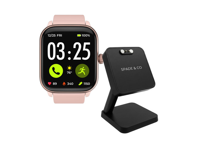 Health Smartwatch 4 Bundle with Charging Dock Heart Rate, Sleep & SpO2 Monitor, Pedometer, 10+ Day Battery, Answer/Make Calls, IP68 Waterproof,...