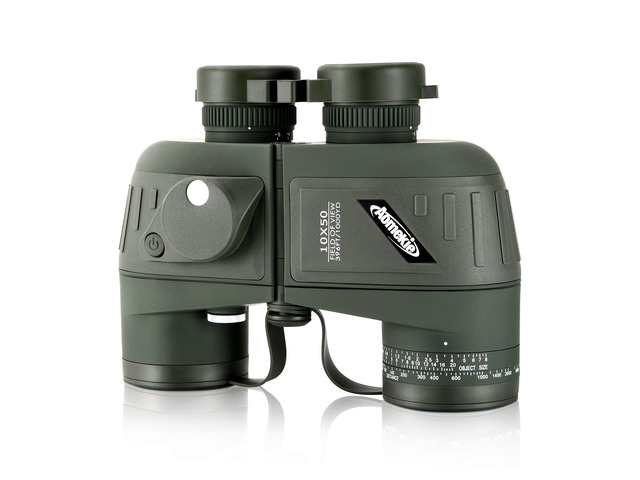 10x50 Waterproof Marine Binoculars for Adults with Rangefinder Compass BAK4 Prism FMC Lens for Birdwatching Hunting Boating Fishing Water...