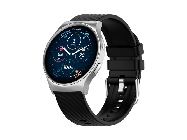 Moto Watch 120 - Premium Bluetooth Smartwatch with AMOLED Display, 10-Day Battery, Heart Rate & SpO2 Tracking, Fitness & Health Monitoring,...
