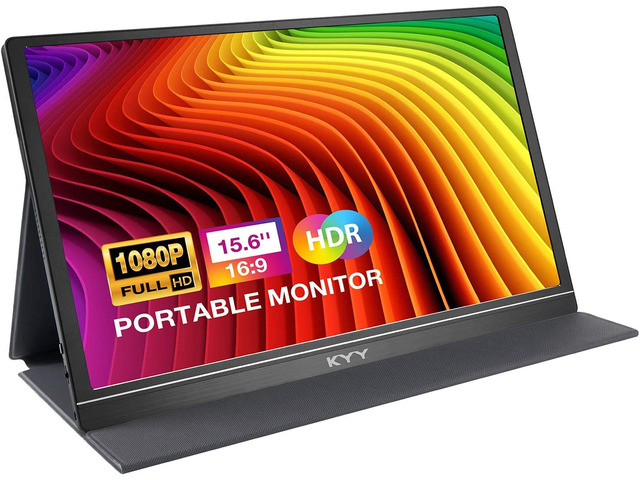 Portable Monitor 15.6'' FHD 1080P Portable Laptop Monitor USB C HDMI Gaming Monitor