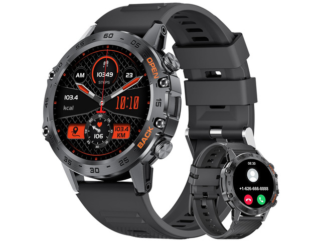 Smart Watches for Men(Answer/Calls),1.39 inch Touchscreen/5ATM Waterproof/120+ Sports Modes Fitness Watch with Heart Rate for Android/iOS Silicon...
