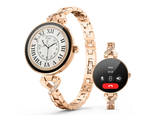 Smart Watches for Women, Answer/Make Call, 1.04'' AMOLED, 24H Sleep Tracker, Fitness Tracker with Heart Rate/Blood Pressure/SpO2/Stress Monitor,...
