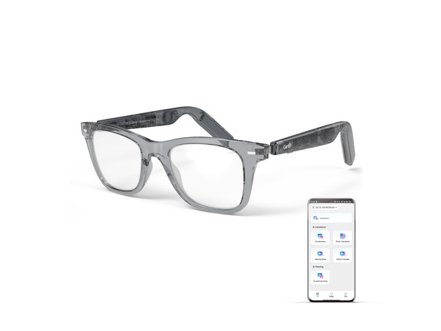 AI Glasses for Men & Women, Smart Glass Powered by ChatGPT, AI Real-time Translation with 145 Languages, 11H Music Play, Bluetooth Glasses with...