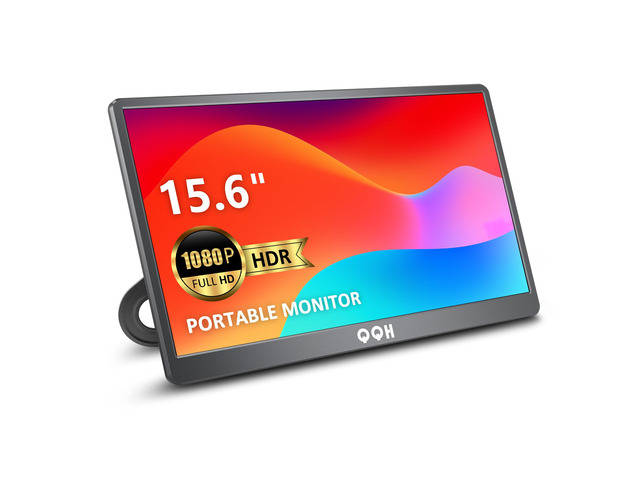 Portable Monitor, 15.6' Portable Travel Monitor for Laptop 1080P FHD IPS Second Screen, Gaming Monitor, USB C HDMI External Monitor Display for...