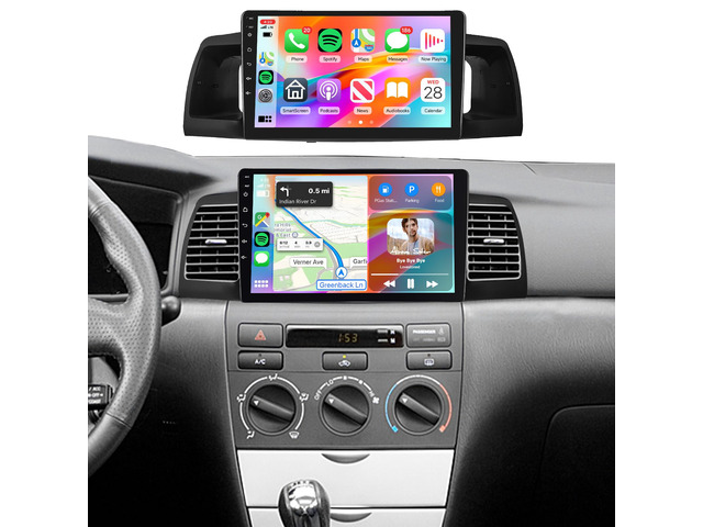 5Ghz WiFi [2G+64G] Android 15 Car Radio for Toyota Corolla EX 2005-2012 Car Stereo with Wireless Carplay Android Auto,5.0 Bluetooth,Build-in...