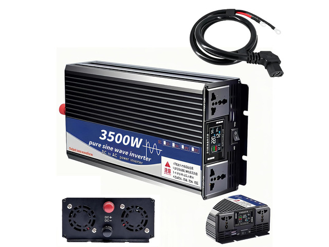 3500W Power Inverter 72V DC to 110V AC Converter with LED Display Dual AC Outlets Dual Fans Radiating for RV, Camp, Boat and Home Emergency...
