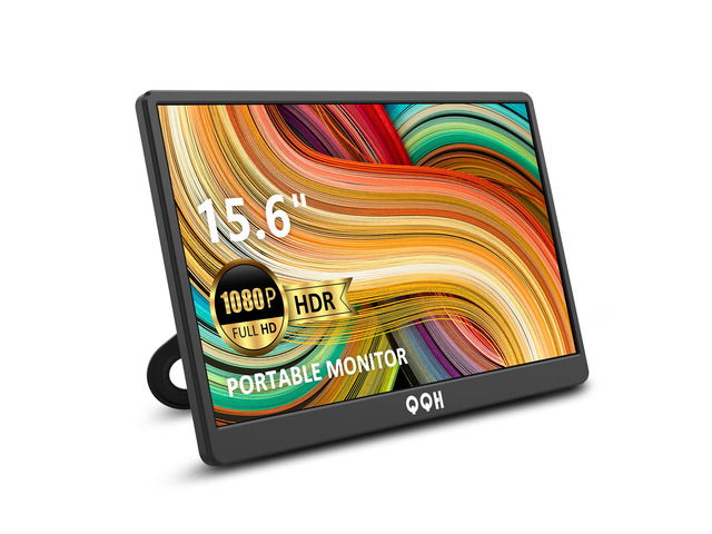 Portable Monitor, 15.6' Portable Travel Monitor for Laptop 1080P FHD IPS Second Screen, USB C HDMI External Gaming Monitor Display for Computer...