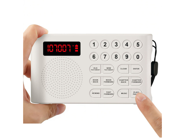 KJV Audio Bible Player for Seniors Large One-Touch Buttons, 26H Playtime, Easy-to-Use Audio Bibles for Seniors, Portable Electronic Talking Bible...