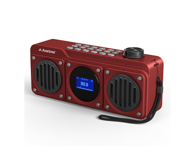Boombyte - Portable FM Radio with Bluetooth Speaker, Superb Sound, Metal Finish, MP3 Player, Support Micro SD Card & USB Audio Input, Long Play...