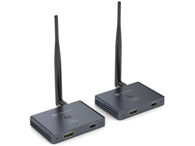 Wireless HDMI Transmitter and Receiver with Loop Out 328FT/100M,2.4G+5.8G Wireless Video Transmission Support 4K Decode 1080P@60Hz Output Streaming...