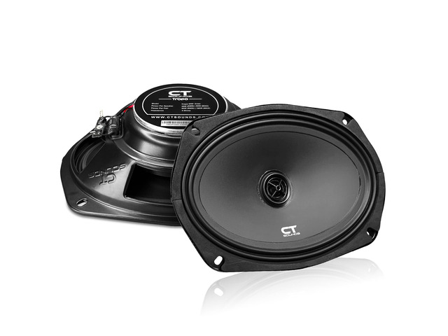 Tropo 6x9 160 Watt Shallow-Mount Coaxial Car Speakers - Pair