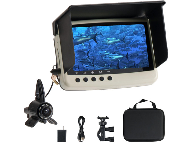 Underwater Camera & Fish Finder: 5.5 Inch OLED 1080P Waterproof Ice Fishing Camera with MonitorPortable Fish Finders for Ice/Lake FishingDepth...