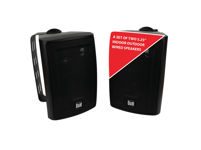 LU53PB 5.25' 3-Way High Performance Outdoor Indoor Wired Speakers Effortless Set Up Home, Pool, Patio, Garage Use Weather Resistant ...