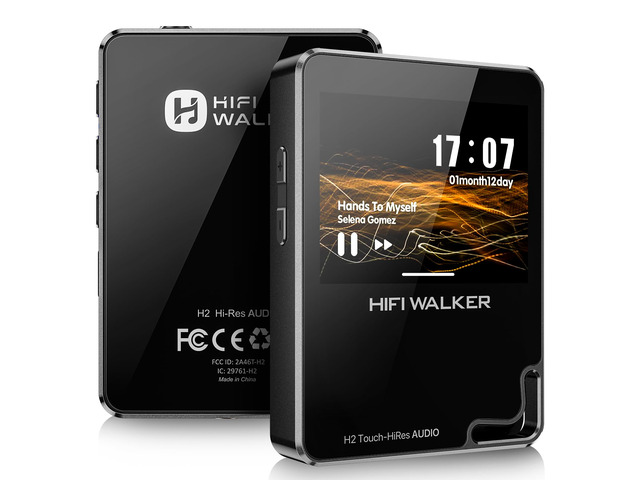 H2 Touch Hi-Res MP3 Player with Bluetooth, 2.4' HD Touchscreen, Lossless DSD FLAC Music Player, 64GB Memory Card Included, Supports up to 512GB