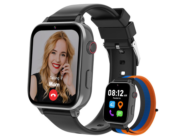 4G Kids Smart Watch for Boys Girls with GPS Tracker, Kid Smartwatch Phone Call SOS Video Call for Kids Birthday Gift Ages 4-12