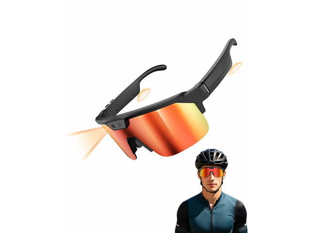 AI Smart Glasses with Camera 4K, Video Recording Glasses with EIS & OIS Stabilization,Polarized Sunglasses,ChatGPT Voice Assistant, 139-Lang...