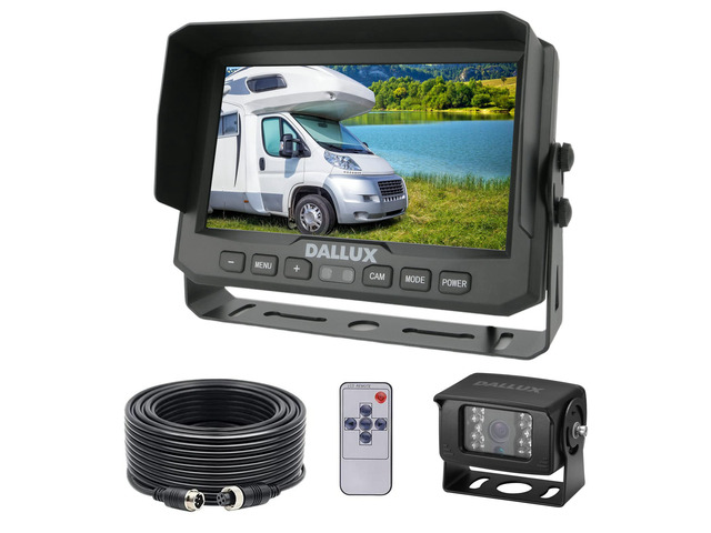 Heavy Duty Vehicle Truck Bus Backup Camera System,Waterproof Night Vision Rear View Camera with 7 inch Monitor+66ft 4 PIN Camera Cable for Bus...