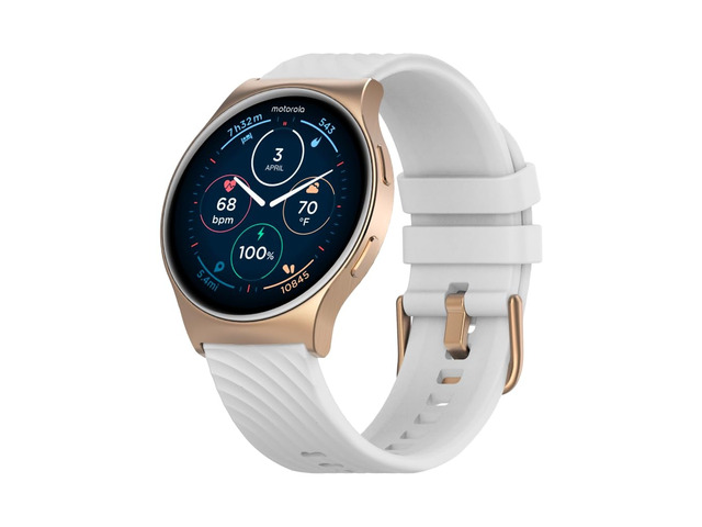 Moto Watch 120 - Premium Bluetooth Smartwatch with AMOLED Display, 10-Day Battery, Heart Rate & SpO2 Tracking, Fitness & Health Monitoring,...