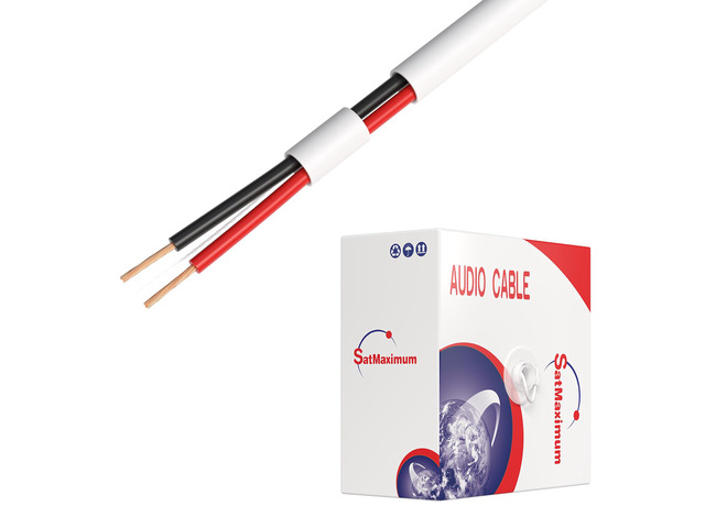 250FT 18/2 Speaker Wire CL2 Rated Indoor Low Voltage Copper Clad Aluminum (CCA) 18 Gauge 2 Conductors Cable with Easy Pull Box Perfect for in-Wall...