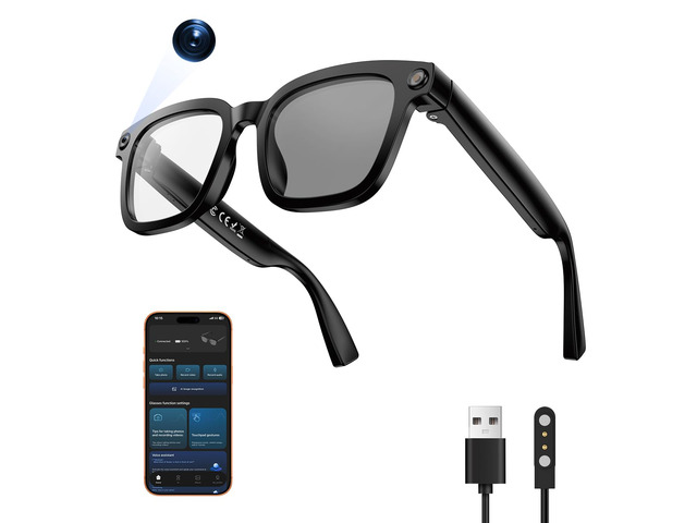 XO AI Smart Glasses,HD 1080P Camera Glasses with Video Recording & Photo Taking, Language Real-Time Translation Glasses and Color-Change Lens...