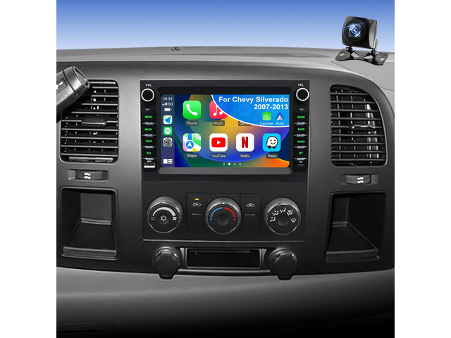 5GWifi Car Radio for GMC Sierra Chevy Silverado 1500/2500/3500 2007-2013, Acadia 2007-2012, Tahoe Yukon 2007-2014, Savana Equinox 7inch Stereo...