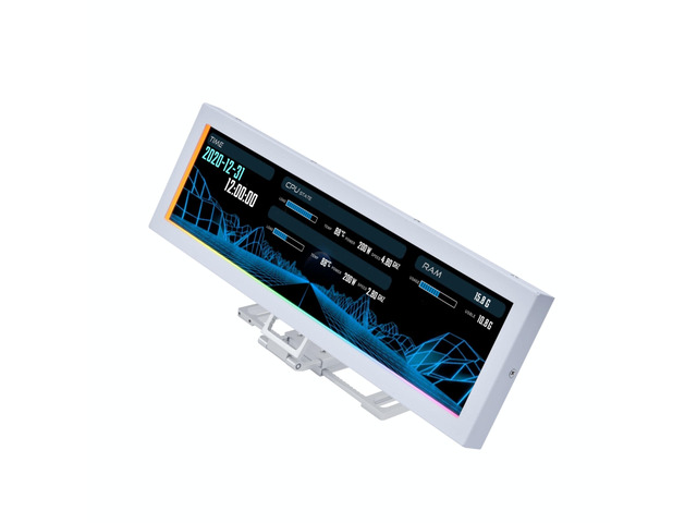 8.8' Universal Screen for PC - Adjustable Mounting for Any Computer Setup - Customizable ARGB Frame - PC Temperature Display Panel - LCD Screen...