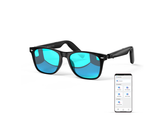 AI Glasses for Men & Women, Smart Glasses Powered by ChatGPT, AI Real-time Translation with 145 languages, 11H Music Play, Bluetooth Sunglasses...